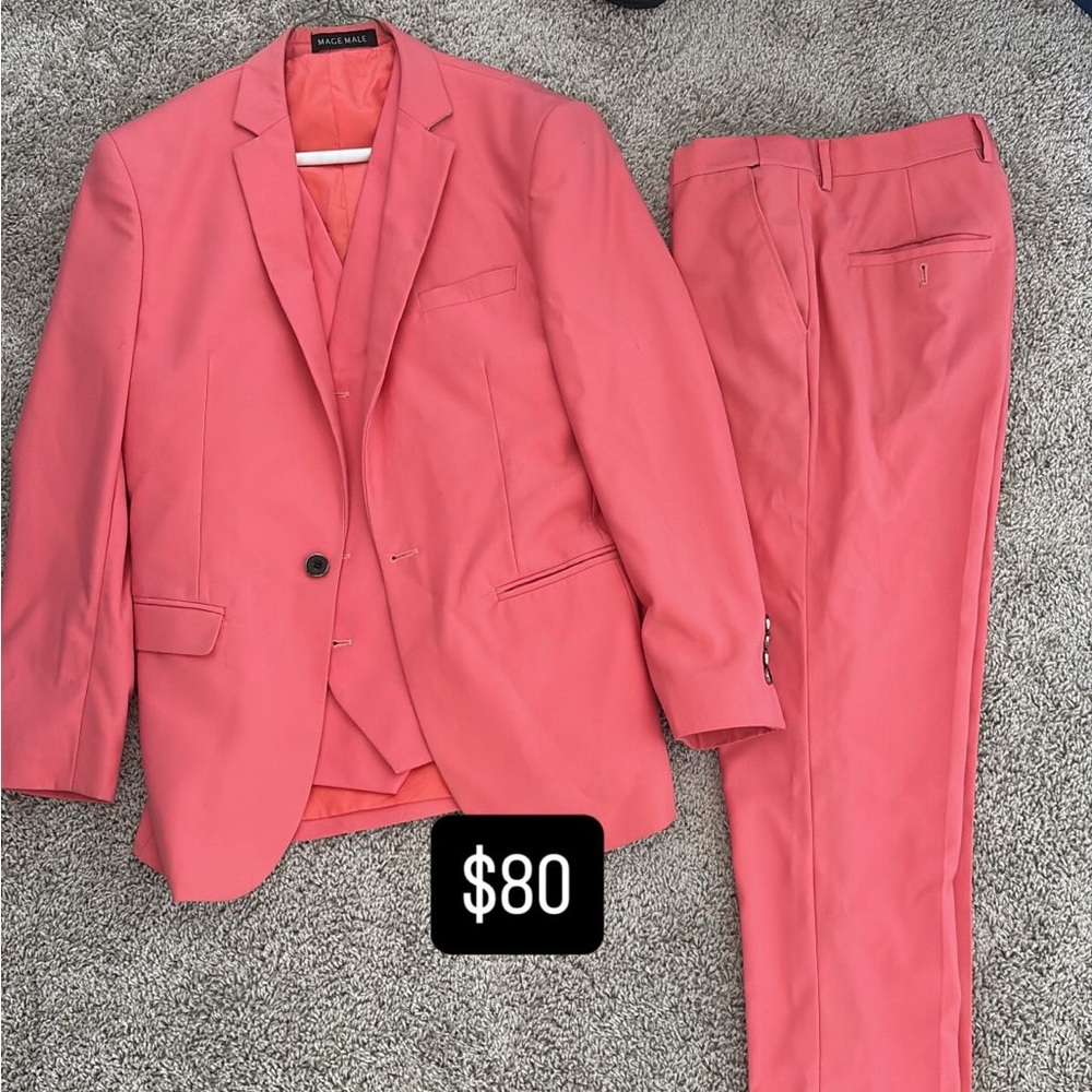 Haggar Coral Suit Set